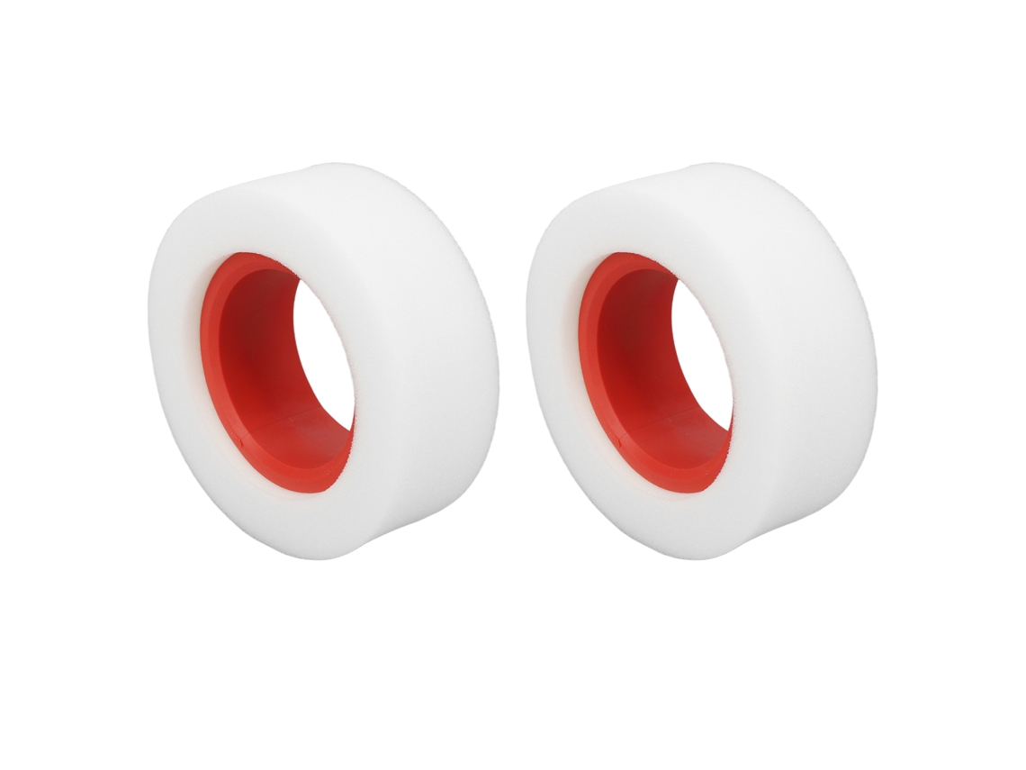 Mali espuma de Pneu Rc de Camada Dupla Resistente À Rasgadura para Carro de Escalada 1/10 1/8 Scx10 Vermelha 2pcs