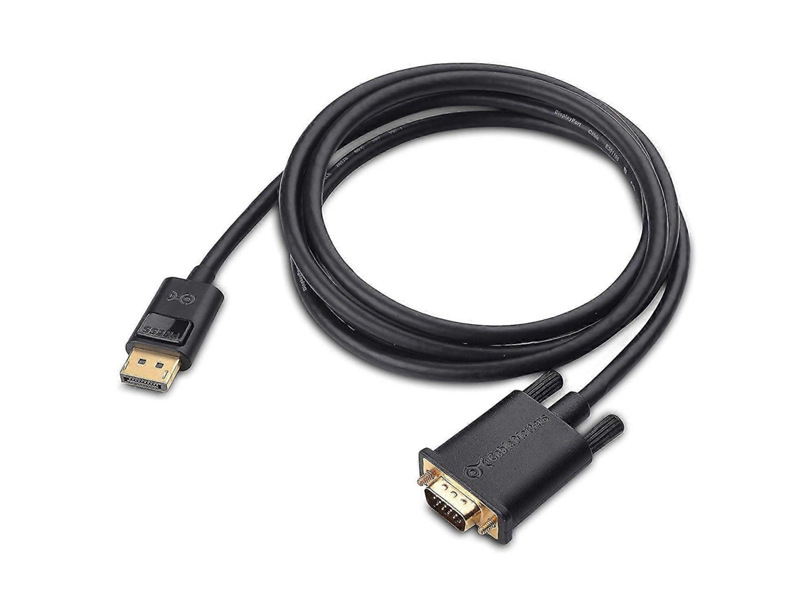 Lurelia Cabo Displayport Para Vga, 1920x1200, 1080p, 1.8 M, Com Áudio, Vermelho