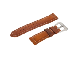 Pulseira De Couro Para Relógio Inteligente Respirável, 1 Peça, Pulseira De Substituição, Design Retrô Para Escritório Olysi Shop