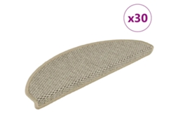 Vidaxl Tapetes Escada Adesivos Aspeto Sisal 30 Pcs Verde-claro