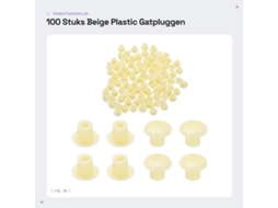 Rústico Gatpluggen 100 Unidades - Pluggens Redondos de Silicone - Vedação Pluggens - Pluggens Impermeáveis - Antidiefstal Torno Furos - Appropri