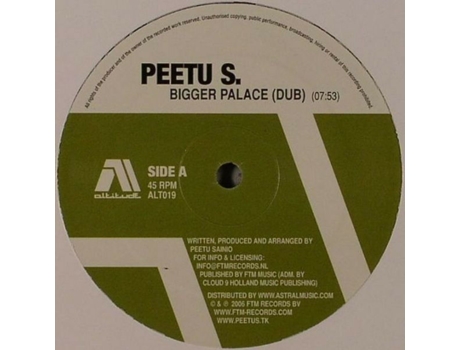 Vinil Bigger Palace Altitude