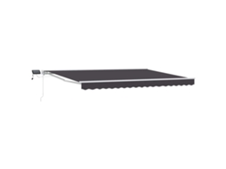 Conjunto 1 Toldo Manual Vidaxl Branco Alumínio (4 × 3 M)