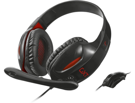 Auscultadores Gaming  GXT330 XL (Com fio - Com Microfone - Preto)