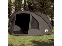 Vidaxl Tenda De Pesca Para 2 Pessoas Impermeável Castanho