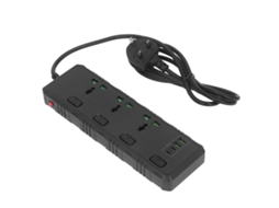 Laxiscreed Faixa De Energia 3000w Com Vários Contactos E Interruptores Independentes
