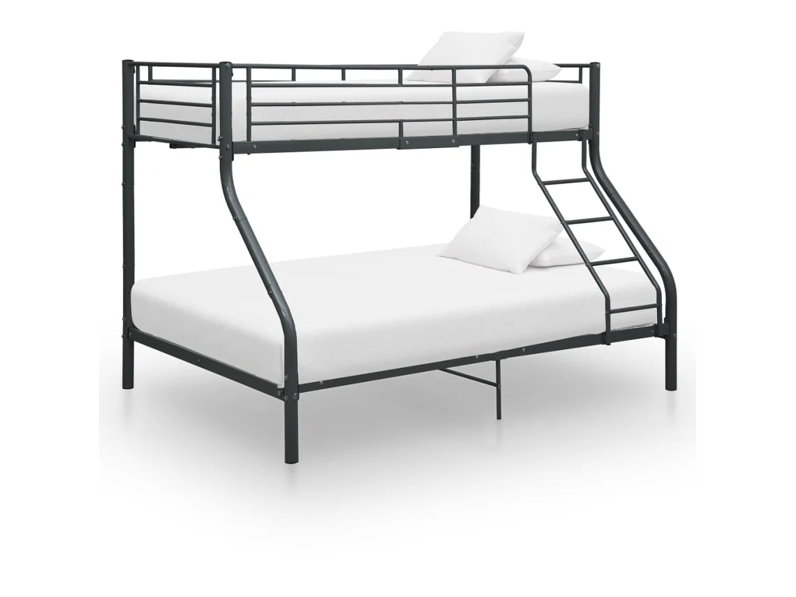 Estrutura De Beliche 140x200/90x200 Cm Metal Preto
