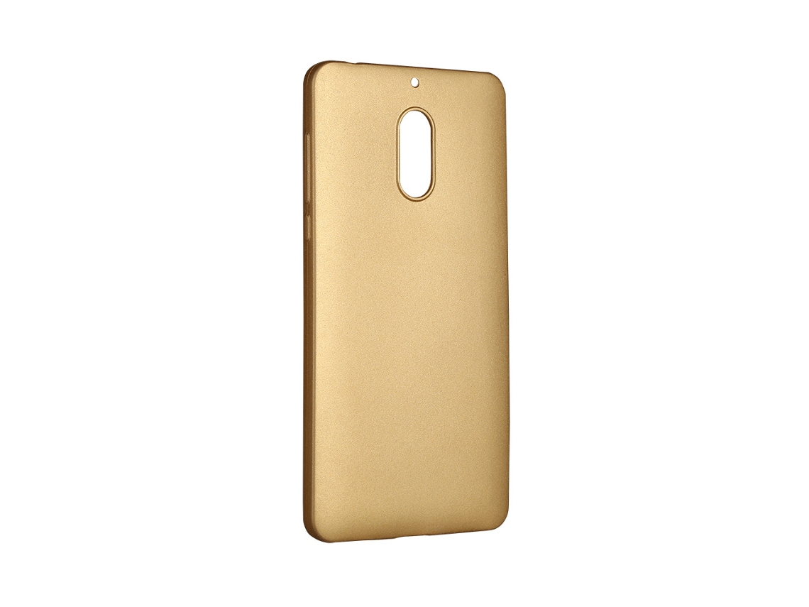 Capa de Silicone TPU Macia para Nokia 6 dourado EOOCOO