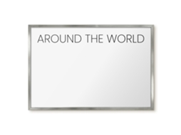 Magnetic Board For Wall Around The World For The Bedroom Espelharte (60x40 Cm)