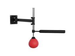 Suporte De Boxe Com Bola De Velocidade E Barra De Reflexos, Montado Na Parede, Altura Ajustável, Preto/vermelho Ehstmind