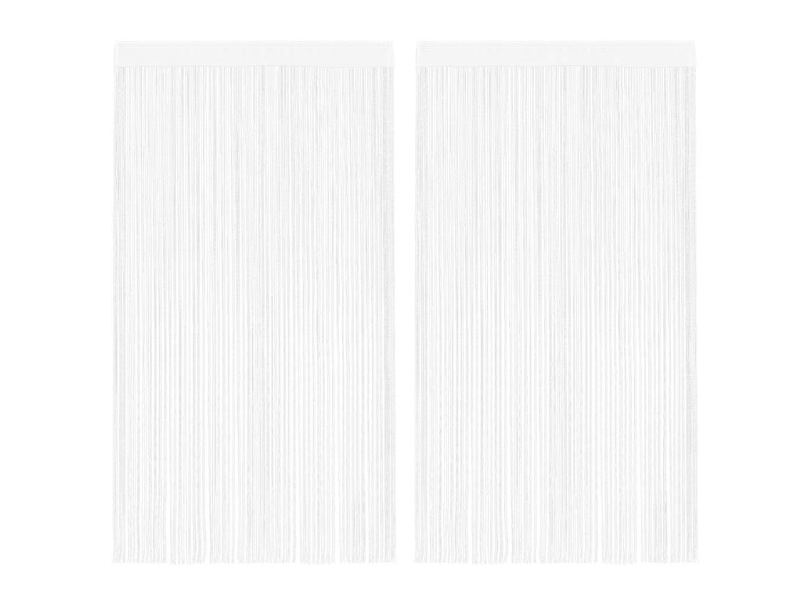 String Curtain, String Curtains Vidaxl Branco Tecido (100 Cm)