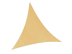 Toldo respirável com quatro bordas e cobertura triangular para pátios, tecido denso e espesso de proteção solar.