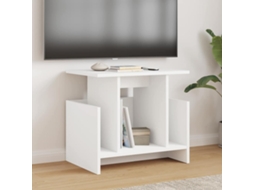 Vidaxl Suporte Para Tv 50 X 35 X 45 Cm Branco Derivados De Madeira
