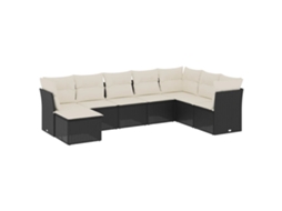 Garden Sofa Set, Garden Sofa Sets Vidaxl Preto Rattan / Vime (n/a)