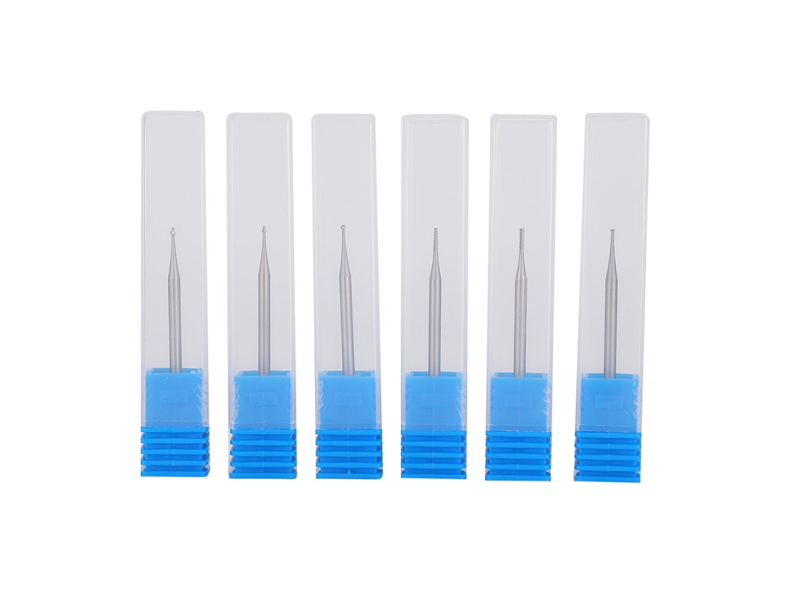 6pcs Brocas De Esmalte De Unhas De Aço Tungstênio 1.0mm