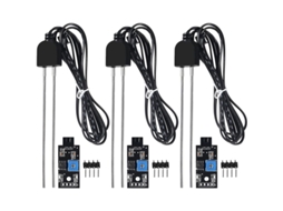 Conjunto Com 3 Sensores De Umidade Do Solo, Sonda Resistente À Corrosão E Módulo Saída Sinal Analógico Digital Para Jardinagem Aut Aquaforge