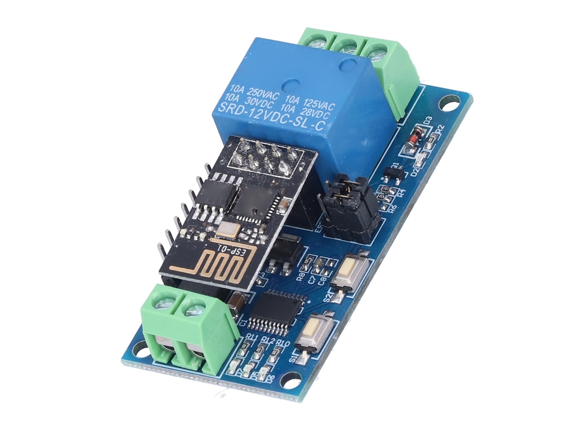 Módulo Relé Wifi Esp‑01 2 Modos Casa Inteligente