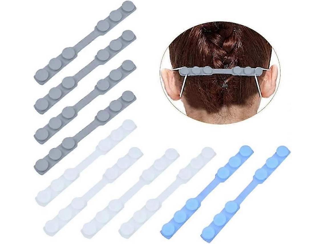 Gancho de Máscara.10 Peças Máscara Oreja Máscaras Ajustáveis ​​máscaras Antideslizantes Extensión Má Scara Silicone GOKOCO
