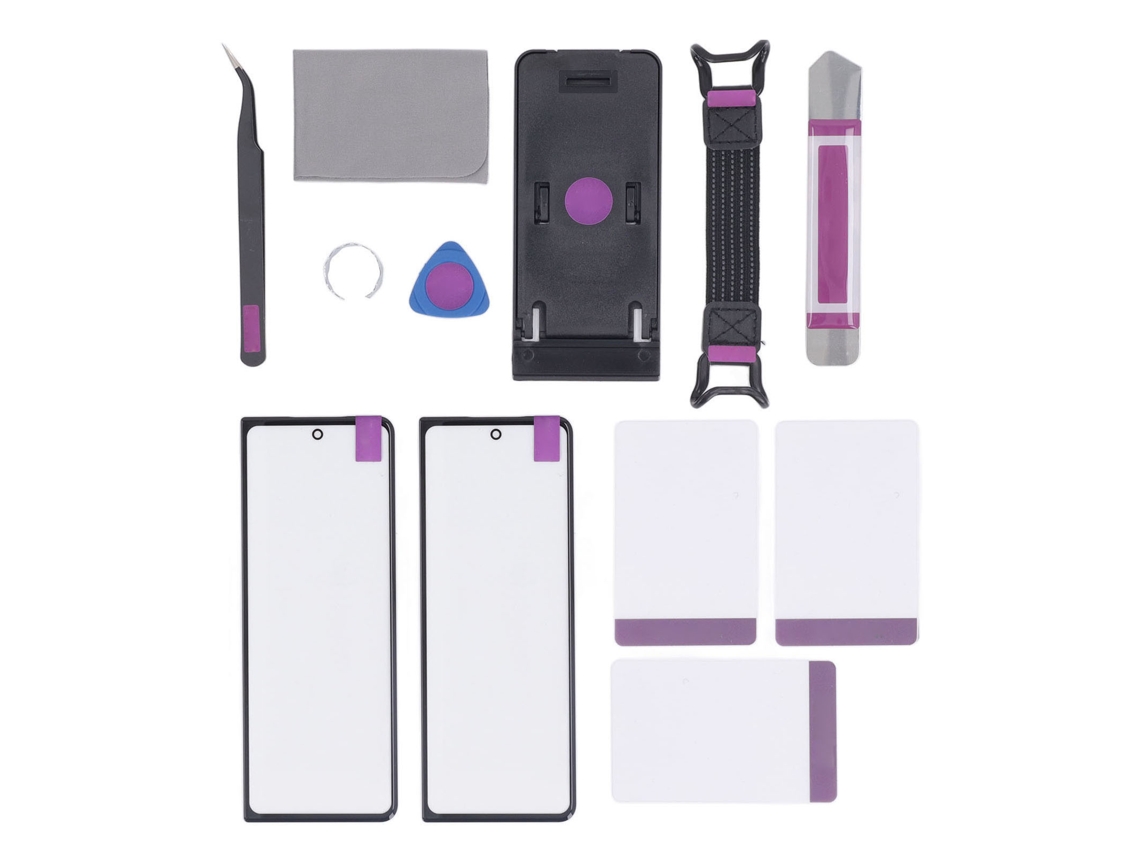 Aetheria 2pcs Lente de Vidro de Tela Frontal Externa com Ferramentas para Galaxy Z Fold 3 5g F926