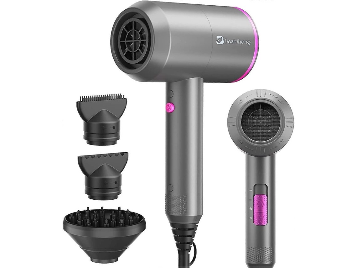 Secador de Cabelo Profissional, Iônico Secagem Rápida 2000 W com Difusor, Secadores Potentes 3 Calor 2 Velo GOKOCO
