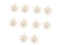 Conjunto Com 5 Abajures Decorativos De Papel Para Lanternas De Natal Suspensas.