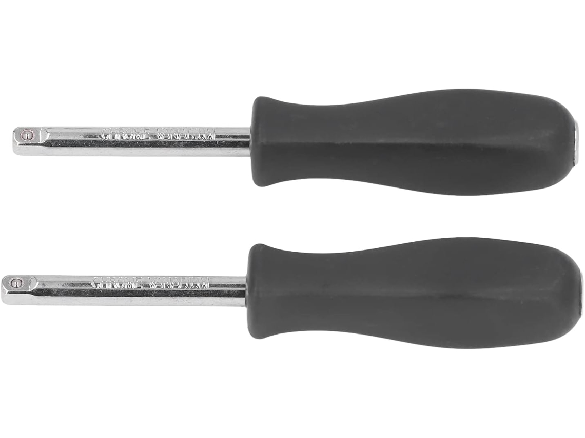 Cabo Giratório Gloglow, 2 Peças, Cabo De Chave Fenda Aço Cromo Vanádio, 1, 4 Polegadas, 6, 35mm X 150mm, Para Reparos E