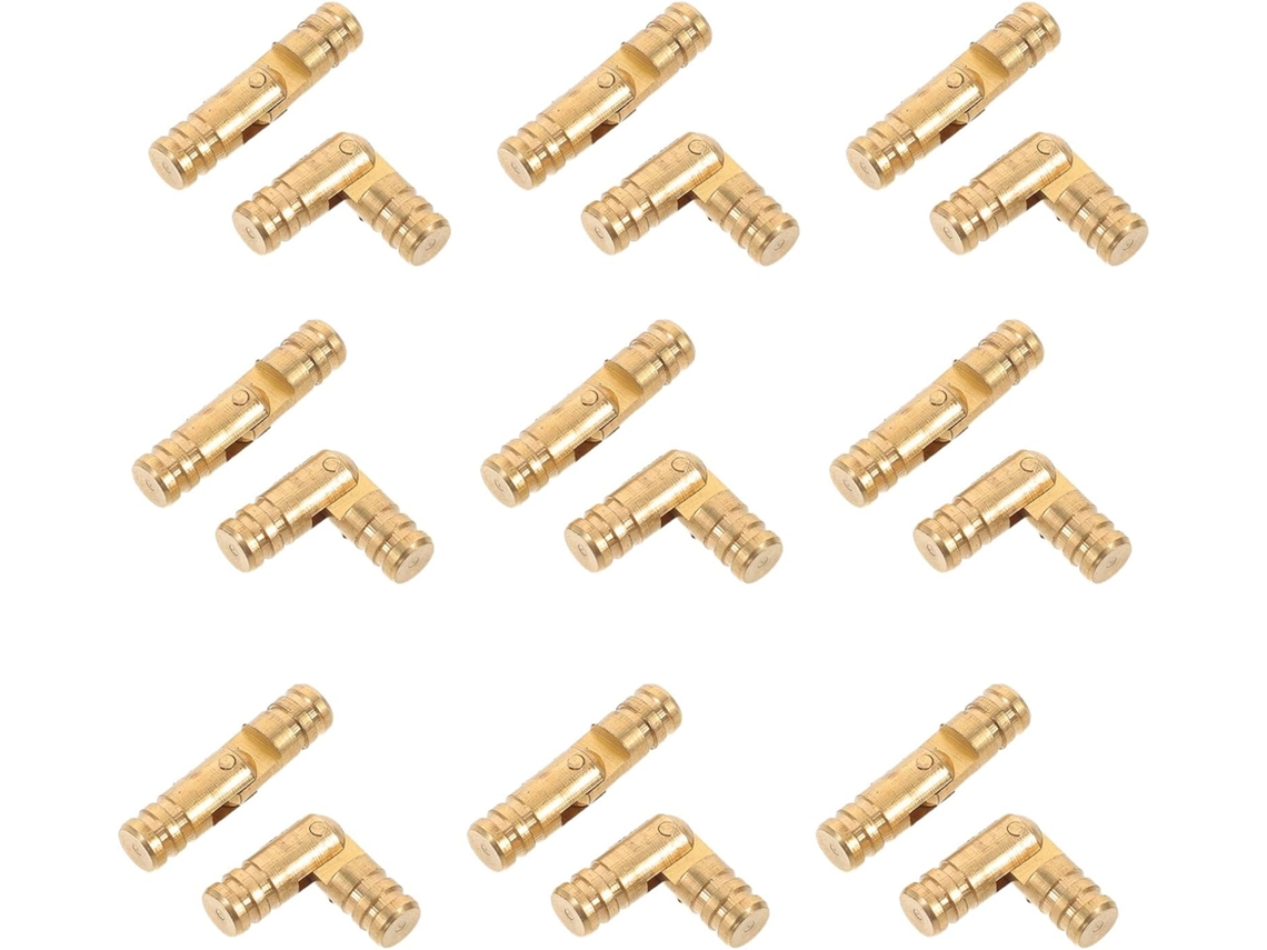 Fomiyes 30 Peças Dobradiças Cilíndricas Pequenas De Cobre, Ocultas, 5x22mm, Para Caixas De Embutir