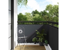 Vidaxl Tela De Varanda Com Ilhós 300 X 100 Cm Vime Pe Antracite