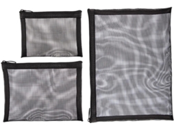 Nécessaire De Maquiagem De Nylon Com 3 Peças, Grande Capacidade, Fácil De Usar.