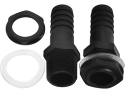 Conjunto De 2 Conectores Anteparo Para Mangueira Jardim Com Rosca
