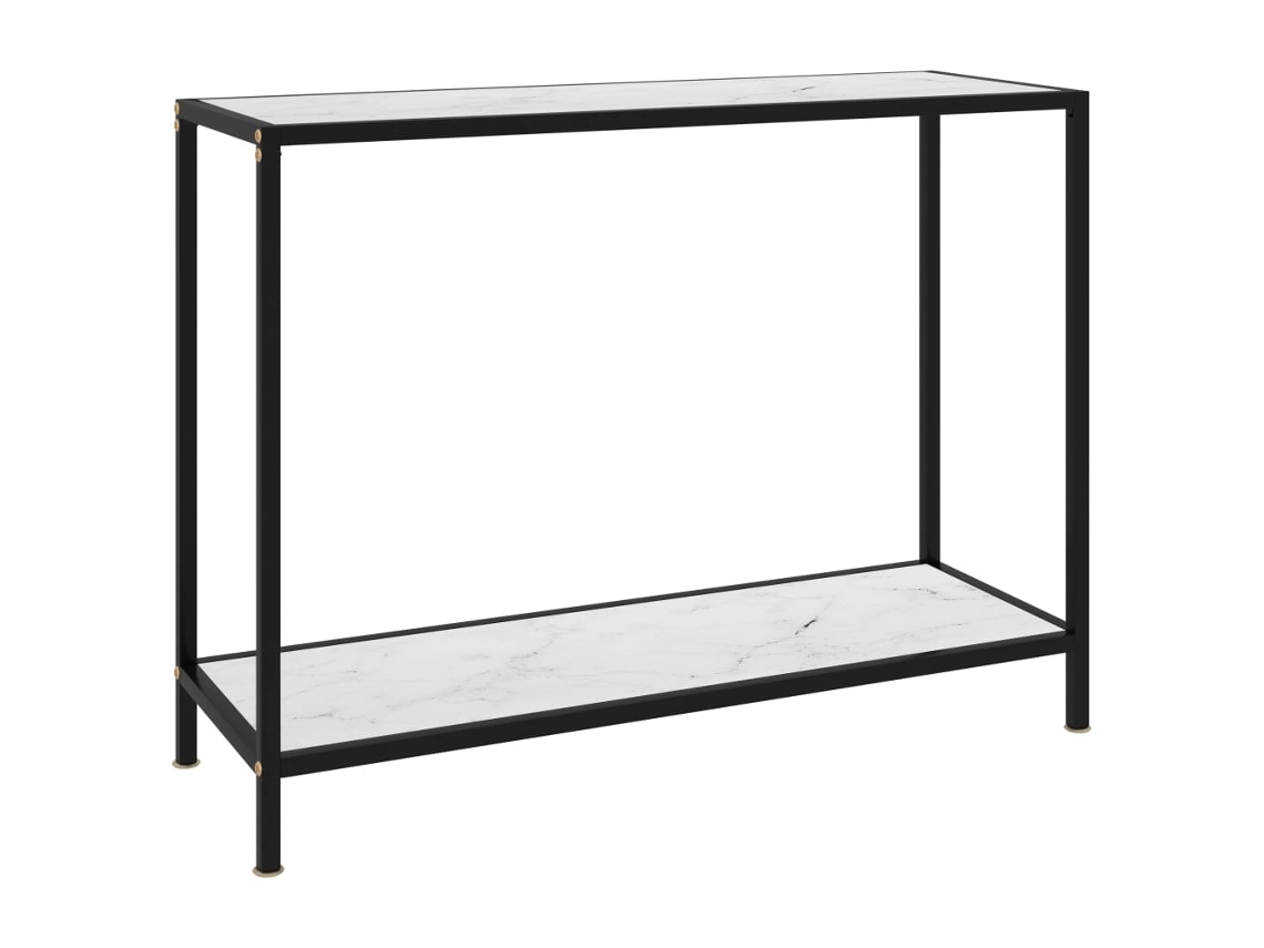 Console Table, Console Tables Vidaxl Branco Vidro (100 X 35 X 75 Cm)