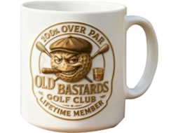 Caneca De Golfe Divertida, Recipiente De Cerâmica Para Bebidas, 350ml