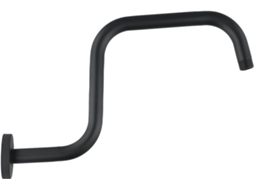 Braço extensor Chuveiro de 13 polos em aço inoxidável com flange para montagem na parede, acabamento cromado