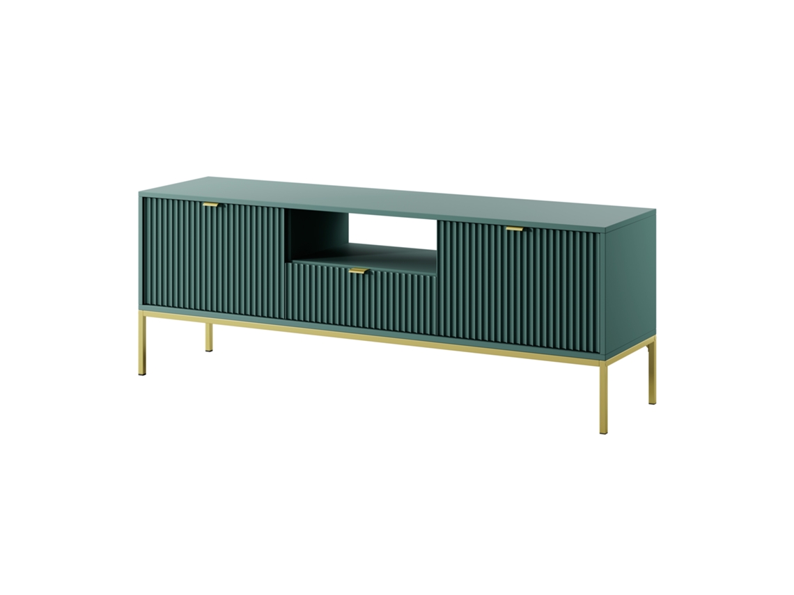 Móvel Tv: Labrador, Dourado, 154 X 56 X 39 Cm, Puxadores Dourados 3E 3XE LIVING.COM