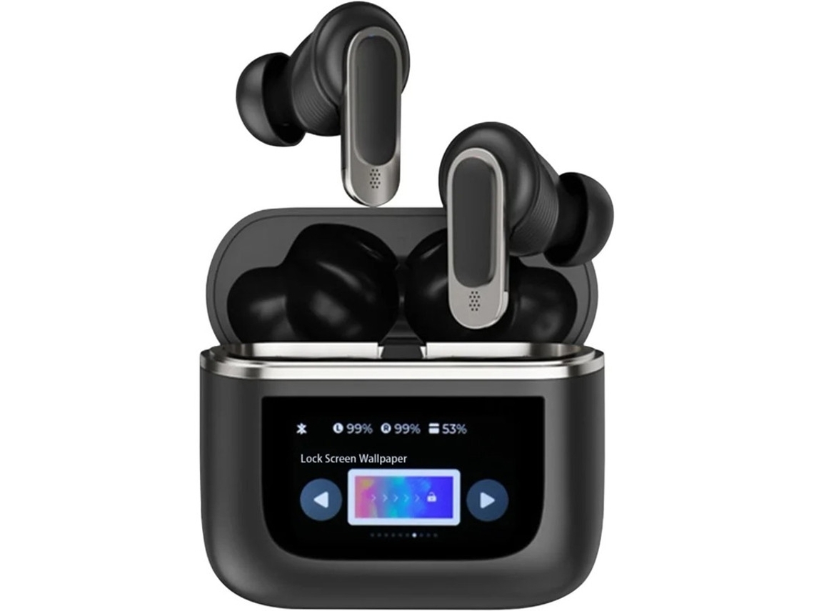 Auriculares Sem Fio Touchscreen Dágua Ios Android Bluetooth Com Cancelamento De Ruído Preto