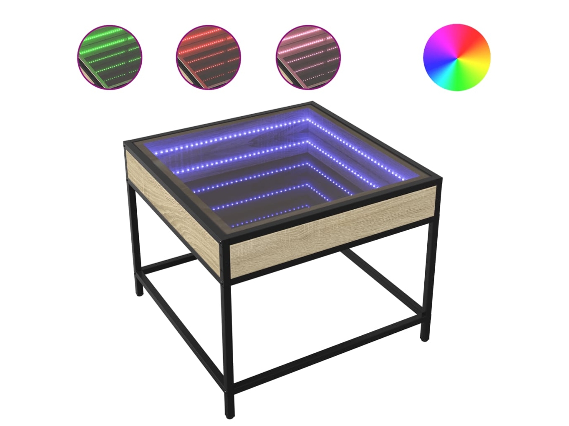 Coffee Table, Coffee Tables Vidaxl Marrom Madeira Processada (50 X 50 X 41 Cm)