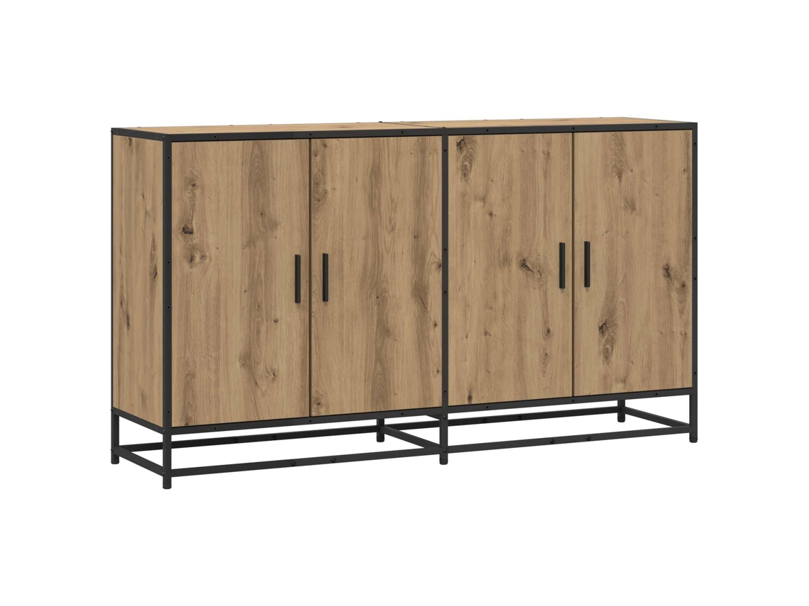 Vidaxl Buffet Carvalho Arttisan 134 X 35 X 76 Cm Derivados De Madeira