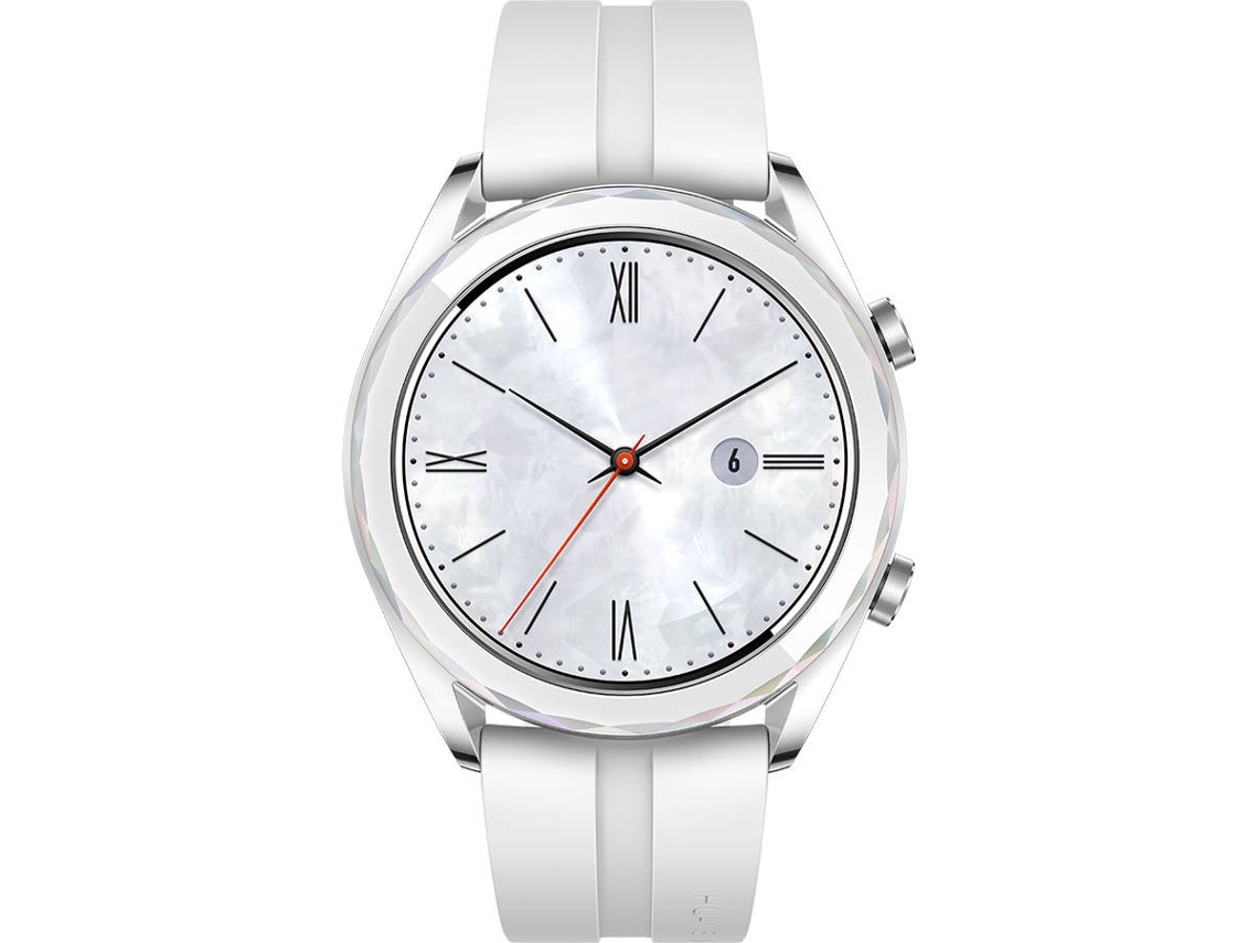 smartwatch huawei watch gt elegant branco pérola