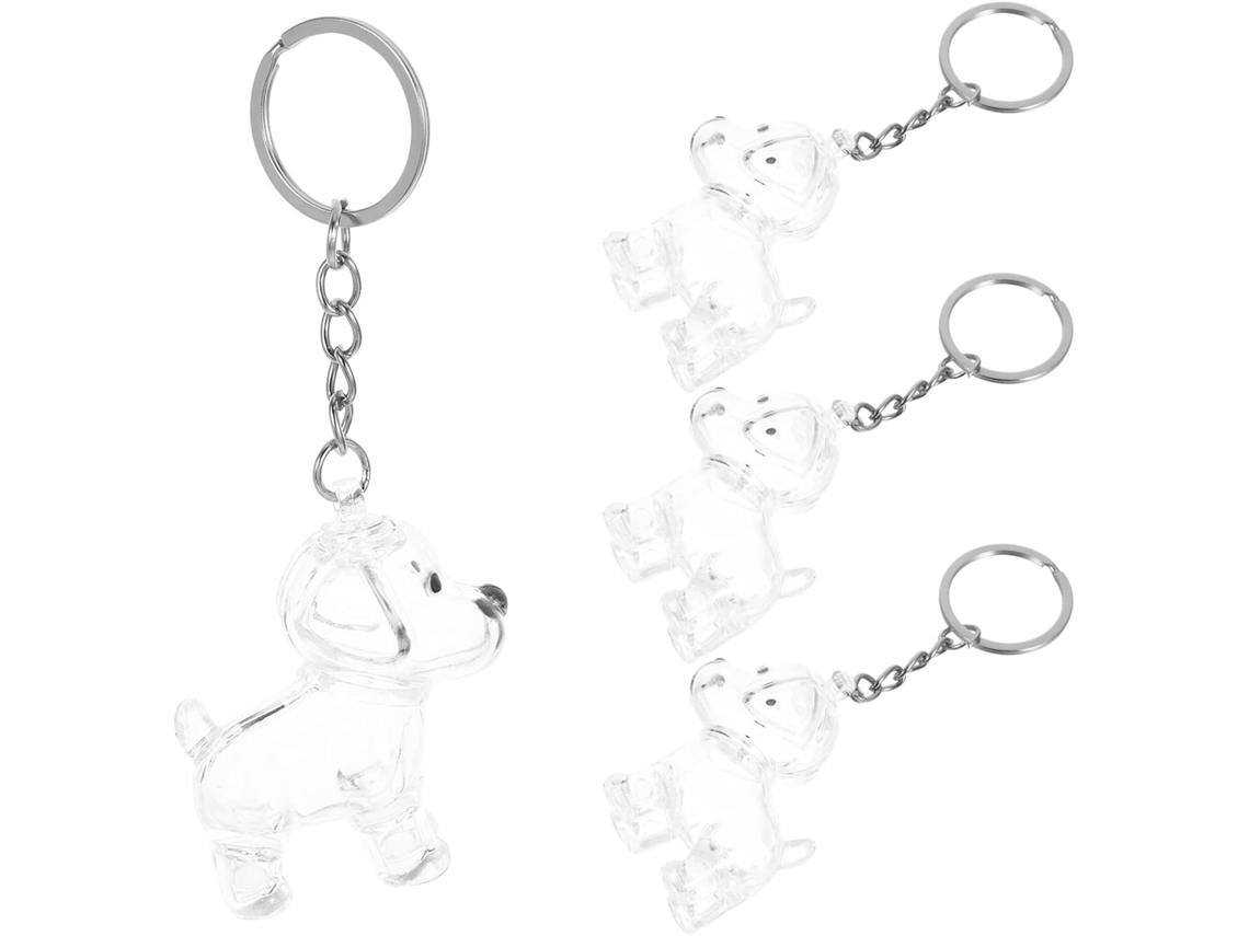 Caixa Guardar Pelos De Estimação, Chaveiro, 4 Peças, Abs