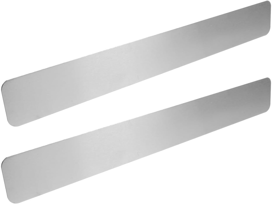 Conjunto De 2 Tiras Magnéticas Metal Para Quadro Avisos Com Adesivo Na Parte Traseira, Material De Ferro, Cor Prata