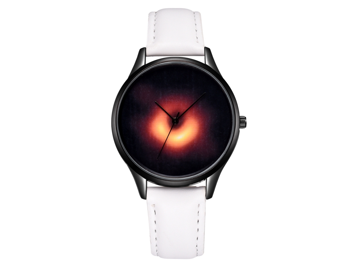 Reloj De Pulsera De Cuarzo Para Hombres De Moda Casual Con Dial Pu Y Aleación Blanco