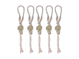 Cordas De Colar Com Suporte Para Pedras Ajustáveis Amarelo Claro 5pcs