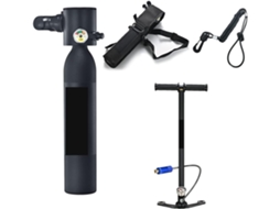 Mini Respirador SFUSHOS com Cilindro de Oxigênio 1l, Preto