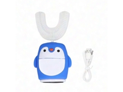 Escova De Dentes Elétrica Infantil De Silicone Macio Em Formato De U - Limpeza Oral 360° Com Desenho Animado