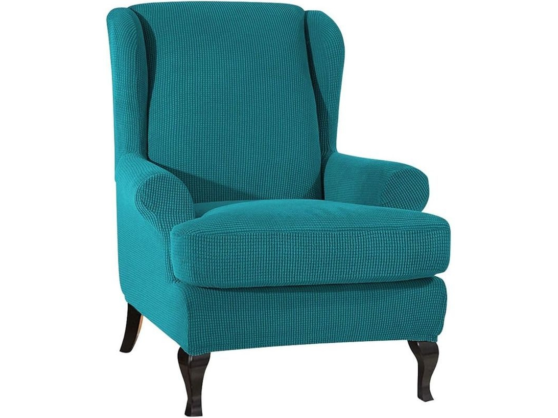 Funda Elástica Para Assento De Asa Stretch Wingchair Cover Protetor, Azul