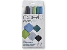 Pack 6 Marcadores COPIC Ciao Tons Marinho