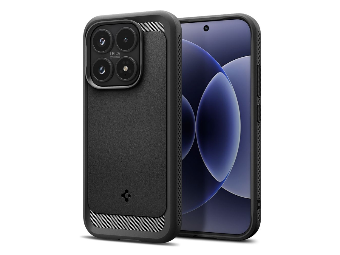Capa Protetora Spigen Rugged Armor Preta Fosca Para Xiaomi 17