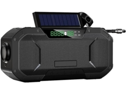 Alto Falante Bluetooth Portátil Com Rádios Am Fm Wind Up, Banco De Energia De 5000mah Ipx5 À Prova Dágua, Carregador Solar Portátil Olysi Shop