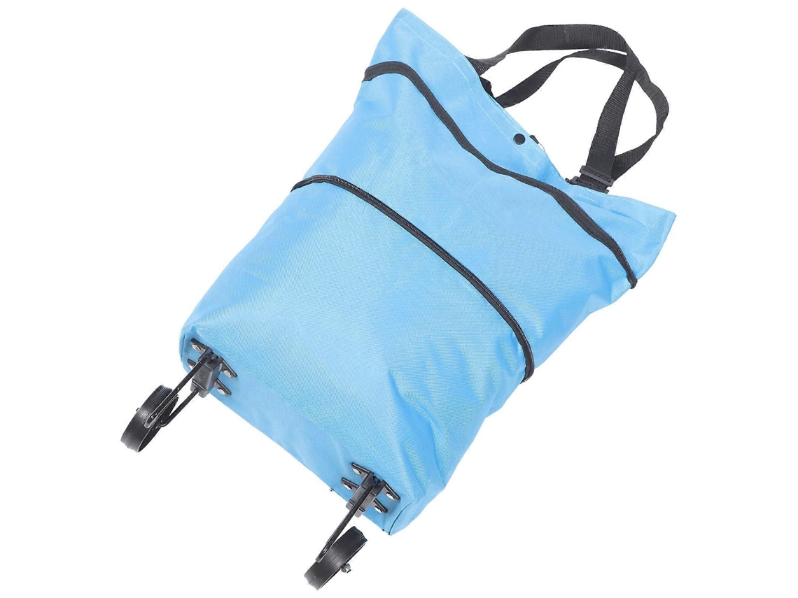 Carrinho de Compras Dobrável com Rodas Carrinho de Compras Portátil de Grande Capacidade para Viagens, Acampamentos e Uso Diário. GOKOCO