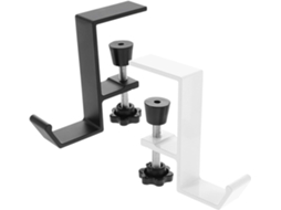 Conjunto Aboofan Com 2 Ganchos De Mesa De Metal Sem Furos, Com Fixação Simples, Preto E Branco, Organizador
